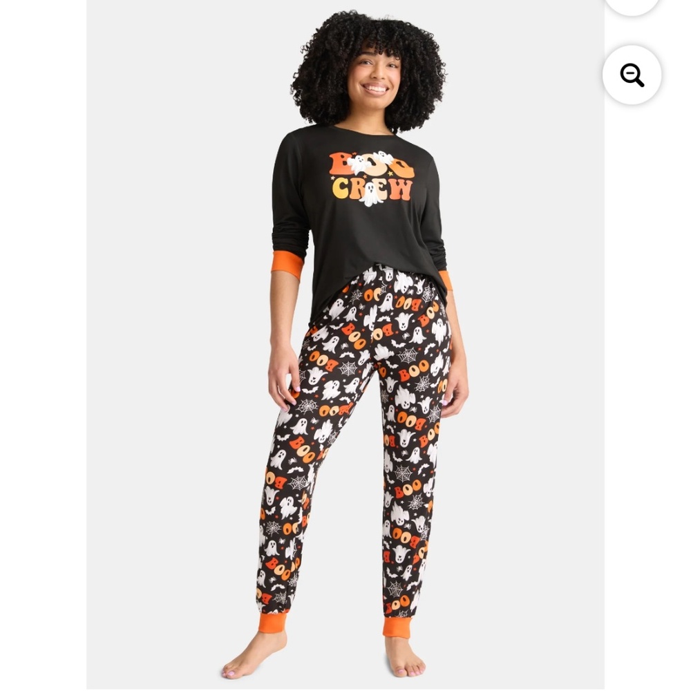 Way to Celebrate Women’s Ghosts 2 PC Pajama Set Size XL